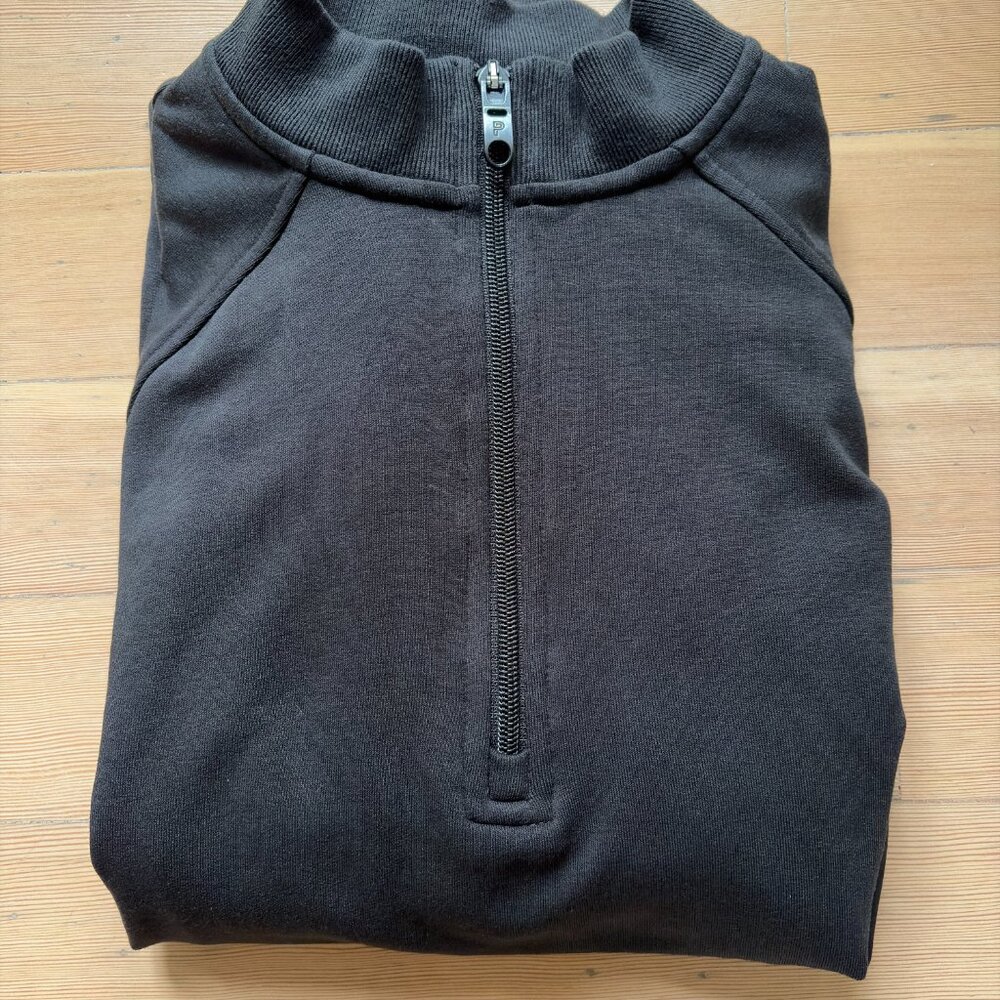 Public Rec Half Zip Pullover Men’s Small Black Athletic Quarter Zip Lightweight